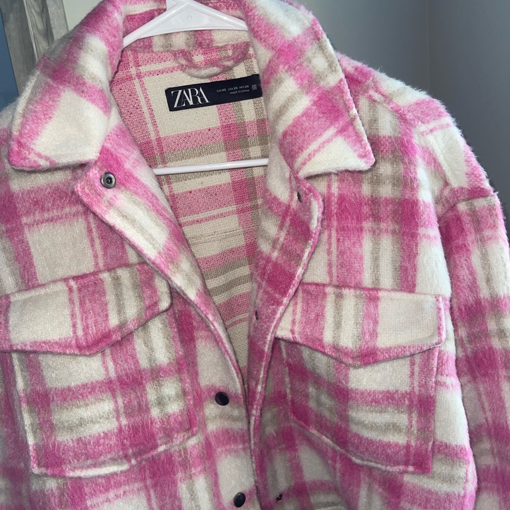 Zara Cropped Jacket Pink - image 2